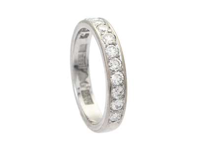 Jewellery, ETERNITY RING, 18K white gold
