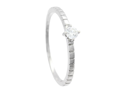 Jewellery, SOLITAIRE RING, platinum