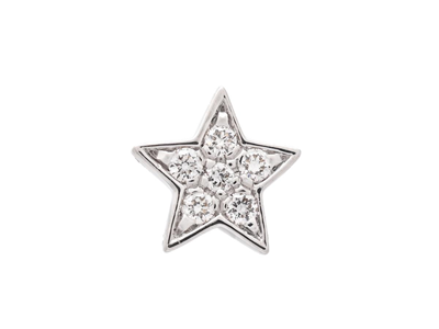 Jewellery, ONE EARRING, 18K white gold