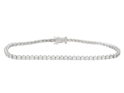 Jewellery, TENNIS BRACELET, 18K white gold