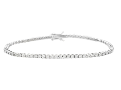 Jewellery, TENNIS BRACELET, 18K white gold