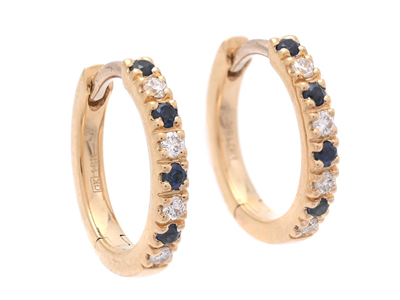 Jewellery, HOOP EARRINGS, 18K gold