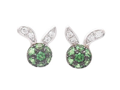 Jewellery, EARRINGS, 18K white gold