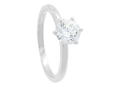Jewellery, SOLITAIRE RING, 18K white gold