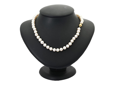 Jewellery, PEARL NECKLACE, cultured pearls approx. 7,2 mm