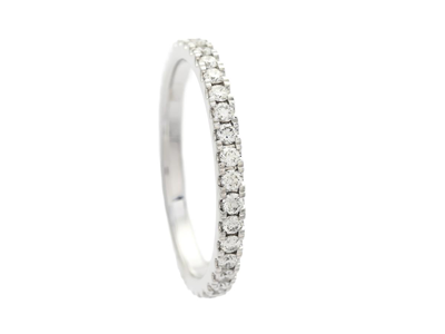 Jewellery, FULL ETERNITY RING, 18K white gold