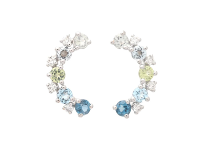 Jewellery, EARRINGS, 18K white gold