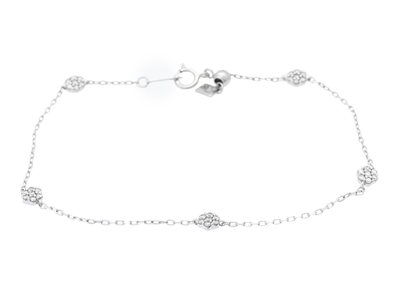 Jewellery, BRACELET, 18K white gold