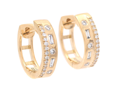 Jewellery, HOOP EARRINGS, 18K gold