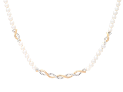 Jewellery, NECKLACE, 18K gold/white gold