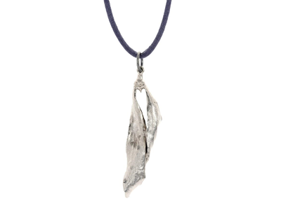 Jewellery, PENDANT, platinum plated mistletoe