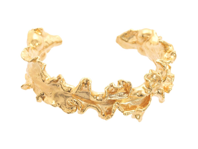 Jewellery, BANGLE, gold-plated algae