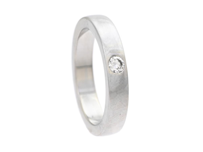 Jewellery, SOLITAIRE RING, 18K white gold