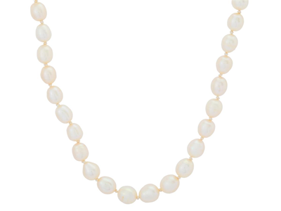 Jewellery, PEARL NECKLACE, clasp in silver