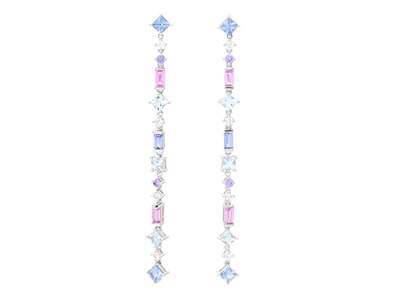 Jewellery, EARRINGS, 18K white gold