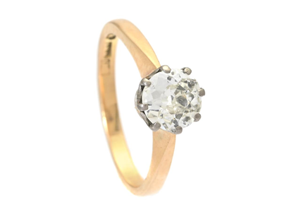 Jewellery, SOLITAIRE RING, 18K gold/white gold