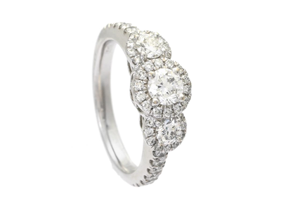 Jewellery, RING, 18K white gold