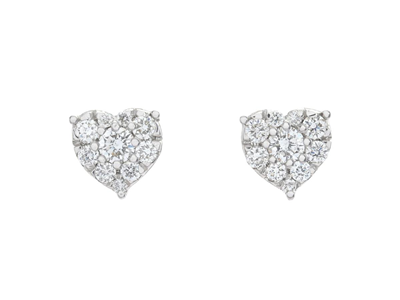Jewellery, EARRINGS, 18K white gold