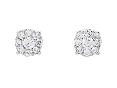 Jewellery, EARRINGS, 18K white gold