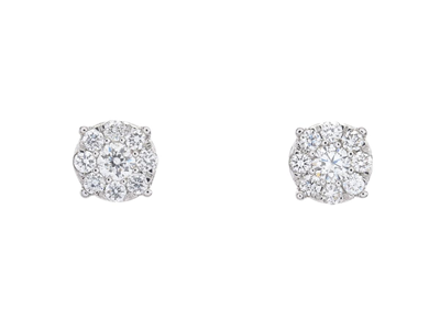 Jewellery, EARRINGS, 18K white gold