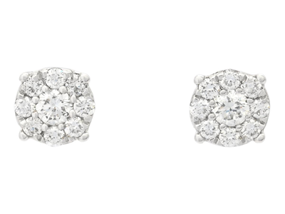 Jewellery, EARRINGS, 18K white gold