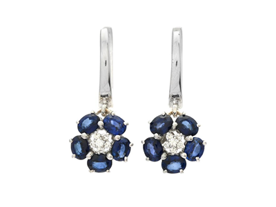 Jewellery, EARRINGS, 18K white gold