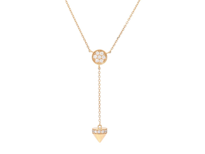 Jewellery, NECKLACE, 18K gold with 19 brilliant cut diamonds 0,18 ctw