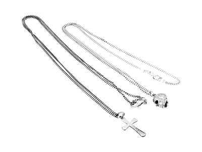 Jewellery, JEWELLERY SET, 2 items pendants with chain