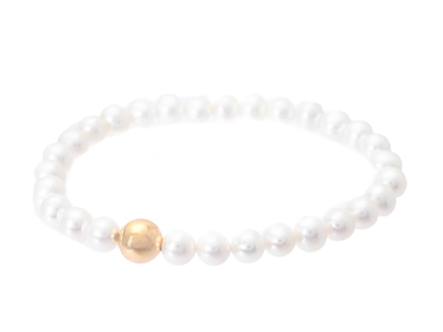 Jewellery, PEARL BRACELET, cultured freshwater pearls approx. 6,0 - 7,0 mm