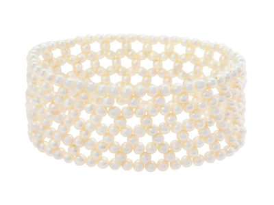 Jewellery, PEARL BRACELET, cultured freshwater pearls approx. 3,0 - 4,0 mm