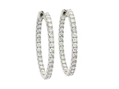 Jewellery, EARRINGS, 18K white gold