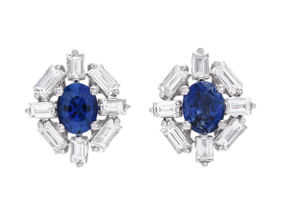 Jewellery, EARRINGS, 18K white gold