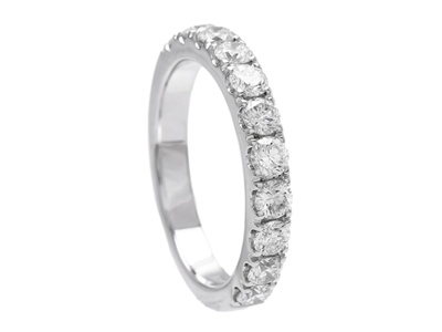 Jewellery, ETERNITY RING, 18K white gold