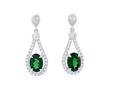 Jewellery, EARRINGS, 18K white gold