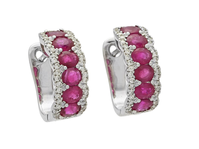 Jewellery, EARRINGS, 18K white gold