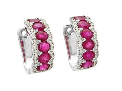 Jewellery, EARRINGS, 18K white gold