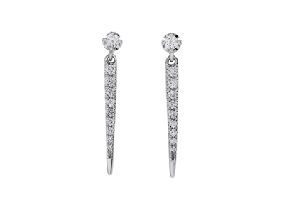 Jewellery, EARRINGS, 18K white gold