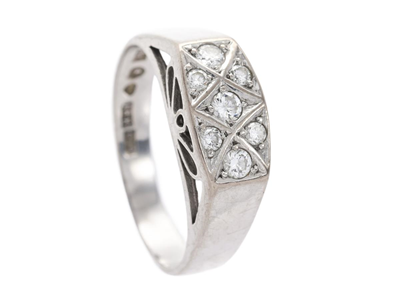 Jewellery, RING, 18K white gold