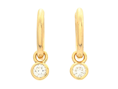 Jewellery, HOOP EARRINGS WITH ATTACHMENTS, 18K gold
