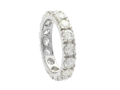 Jewellery, FULL ETERNITY RING, 18K white gold