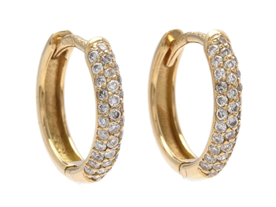 Jewellery, HOOP EARRINGS, 18K gold