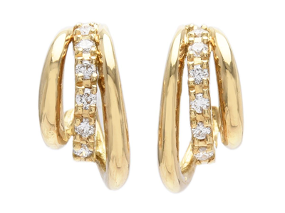 Jewellery, EARRINGS, 18K gold