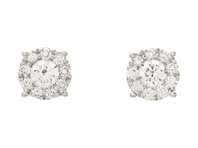 Jewellery, EARRINGS, 18K white gold