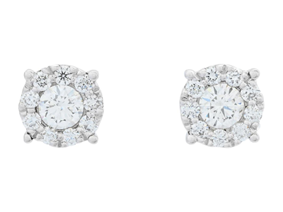 Jewellery, EARRINGS, 18K white gold