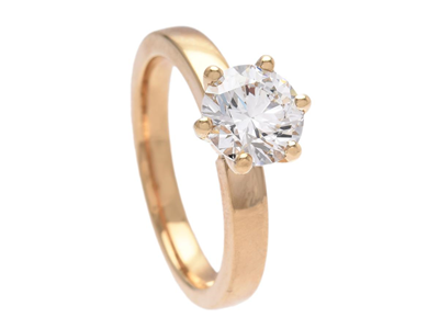 Jewellery, SOLITAIRE RING, 18K gold