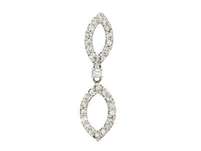 Jewellery, PENDANT, 18K white gold