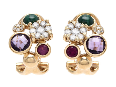 Jewellery, EARRINGS, 18K gold