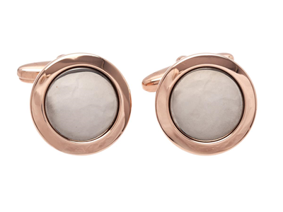 Jewellery, CUFFLINKS, rose gilt sterling silver