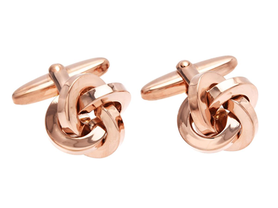 Jewellery, CUFFLINKS, rose gilt sterling silver