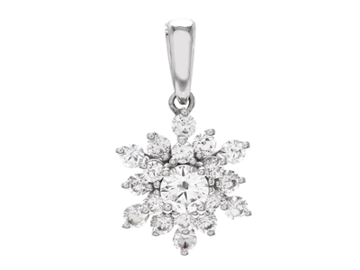 Jewellery, PENDANT, 18K white gold
